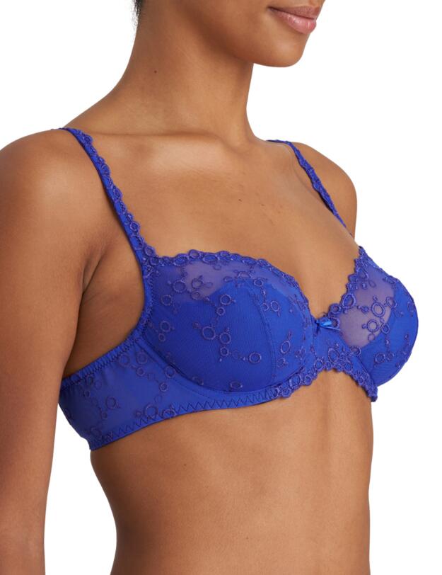 Marie Jo Nellie Half Padded Plunge Bra Electric Blue 