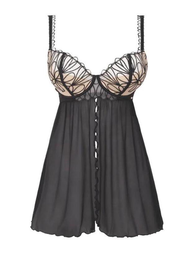 Figleaves Artistry Babydoll Black