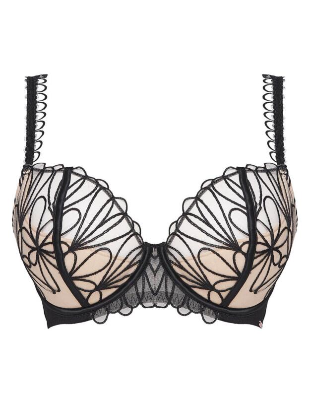 Figleaves Artistry Balcony Bra Black 