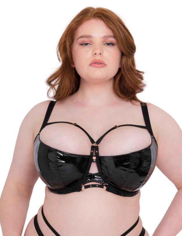 Scantilly by Curvy Kate Fatale Half Cup Padded Bra Black