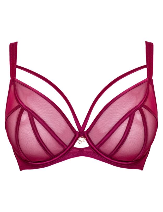 Scantilly by Curvy Kate Senses Plunge Bra Cherry