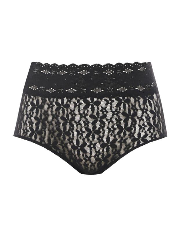 Wacoal Halo Lace Full Brief Black 