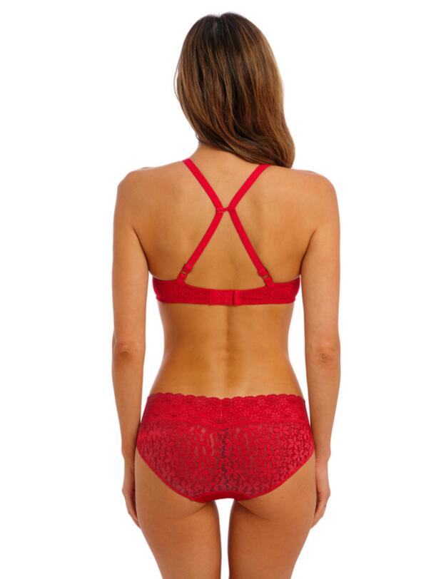 Wacoal Halo Lace Moulded Underwire Bra Barbados Cherry