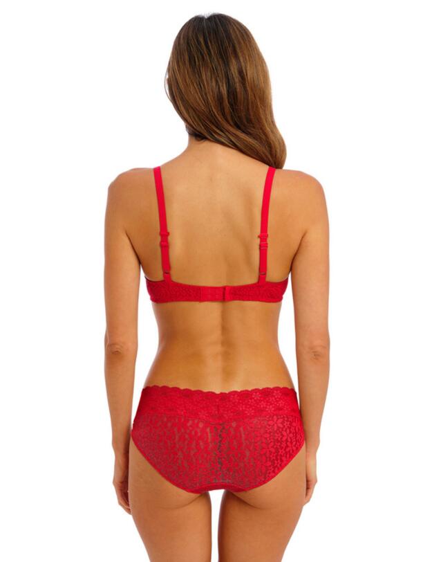 Wacoal Halo Lace Moulded Underwire Bra Barbados Cherry