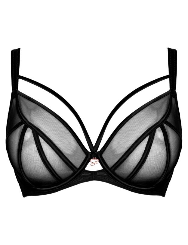 Scantilly by Curvy Kate Senses Plunge Bra Black