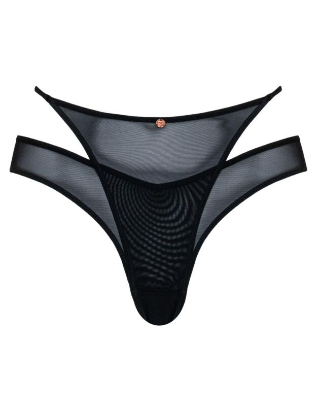 Scantilly by Curvy Kate Peep Show Brazilian Brief Black