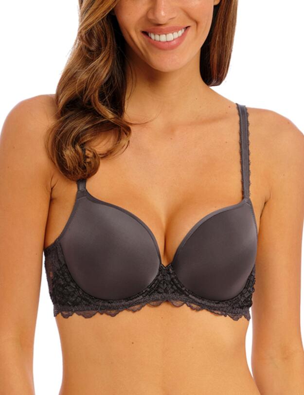 Wacoal Lace Perfection Contour Bra Charcoal
