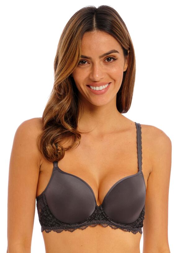 Wacoal Lace Perfection Contour Bra Charcoal