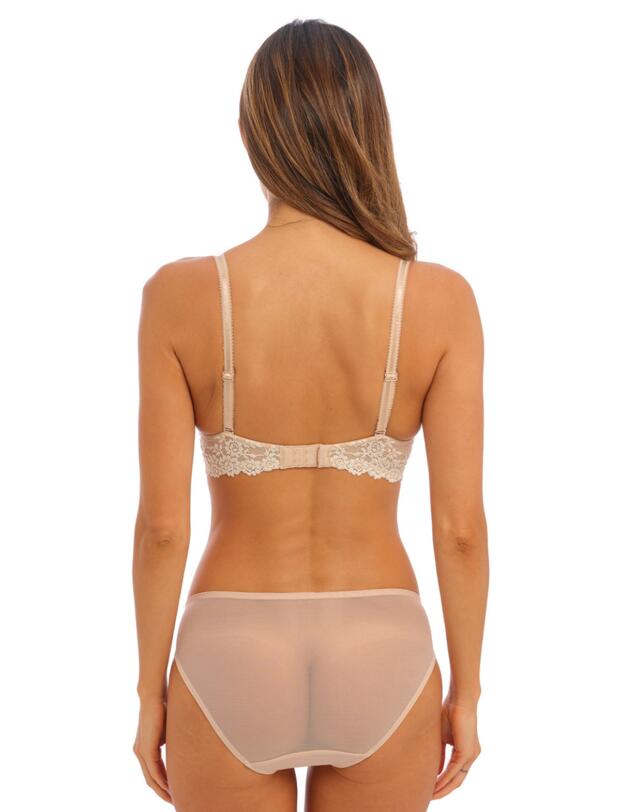 Wacoal Embrace Lace Plunge Bra Naturally Nude/Ivory