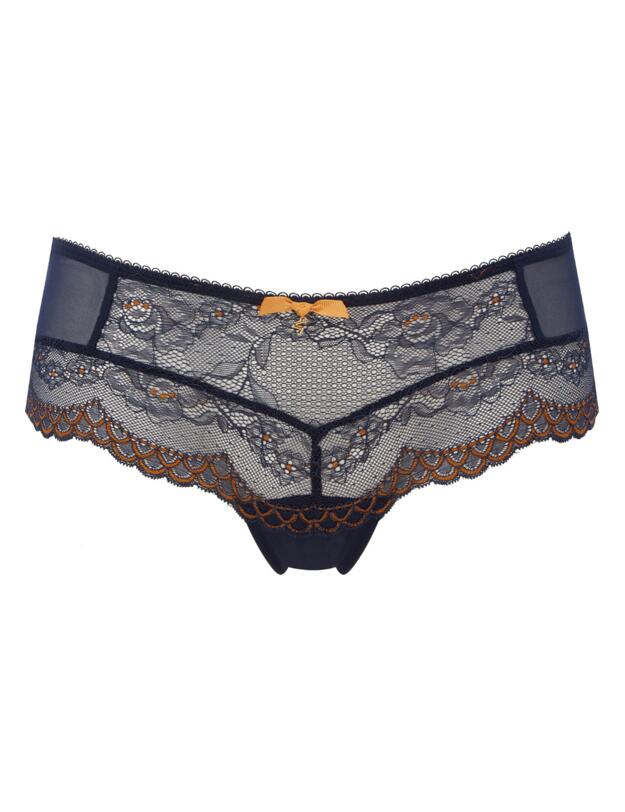 Gossard Superboost Lace Short Midnight Blue/Gold