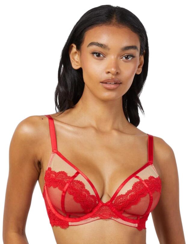 Wolf & Whistle Maisie Balconette Bra Red