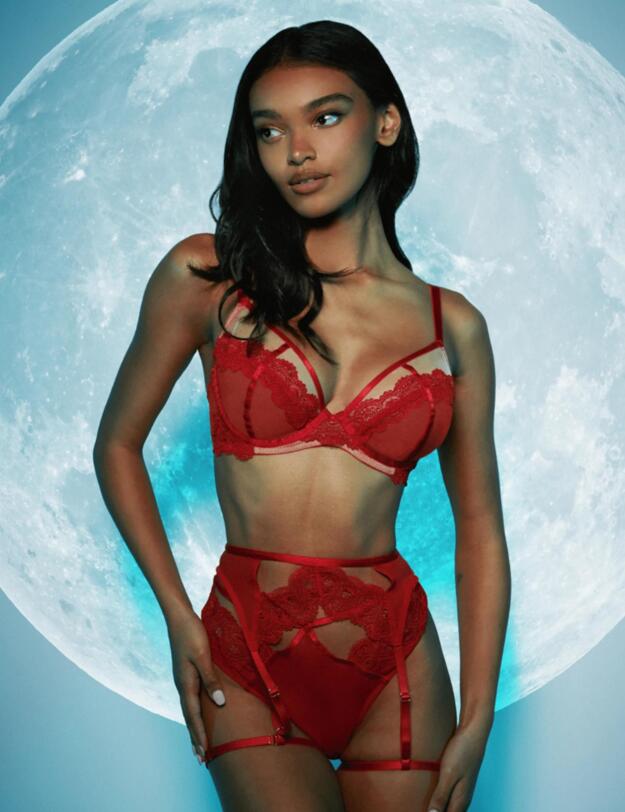 Wolf & Whistle Maisie Balconette Bra Red
