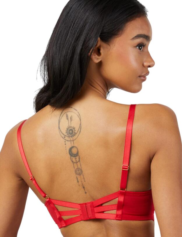 Wolf & Whistle Maisie Balconette Bra Red