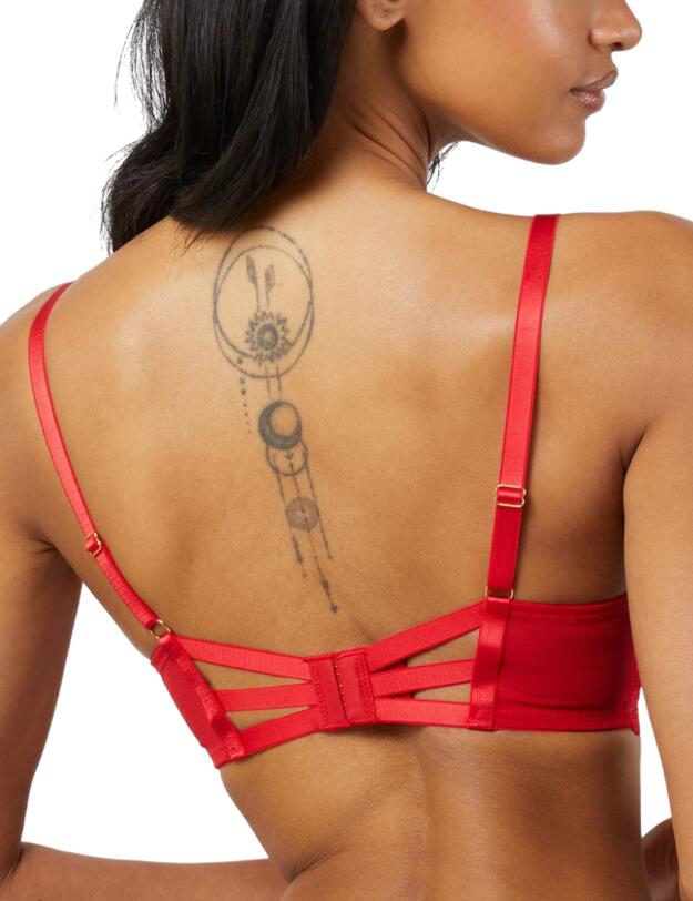 Wolf & Whistle Maisie Balconette Bra Red