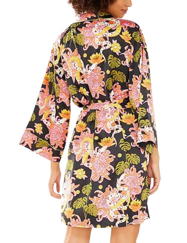 Chelsea Peers Dressing Gown Green Snake Flora