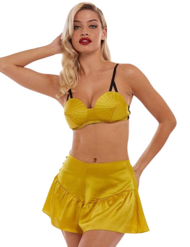  Bettie Page French Knickers Chartreuse