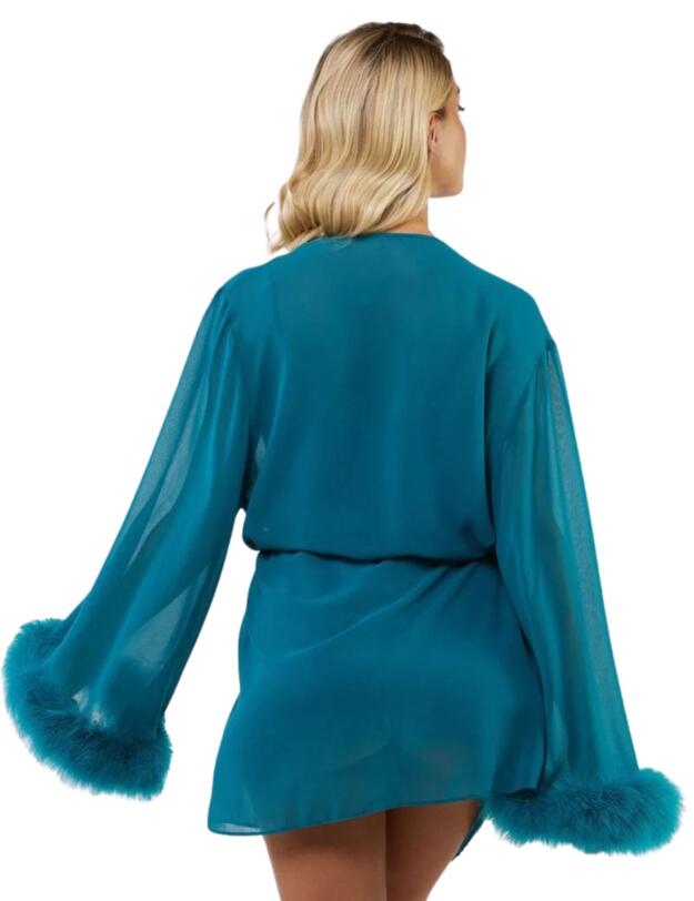 Bettie Page Robe Teal 