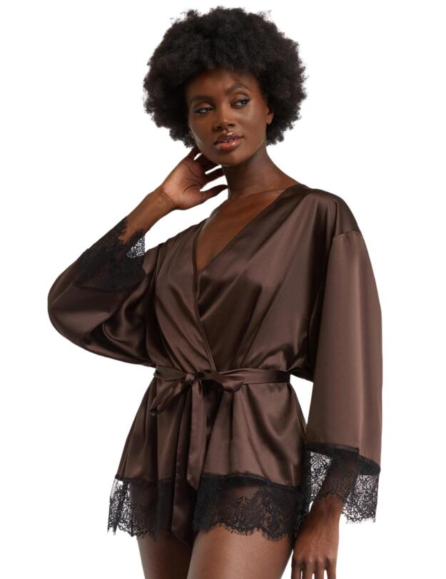 Wolf & Whistle Alaia Kimono Chocolate 