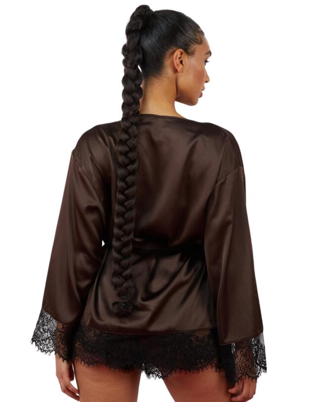 Wolf & Whistle Alaia Kimono Chocolate 