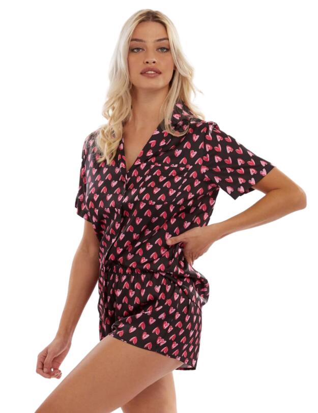Wolf & Whistle Pyjama Set Heart Print