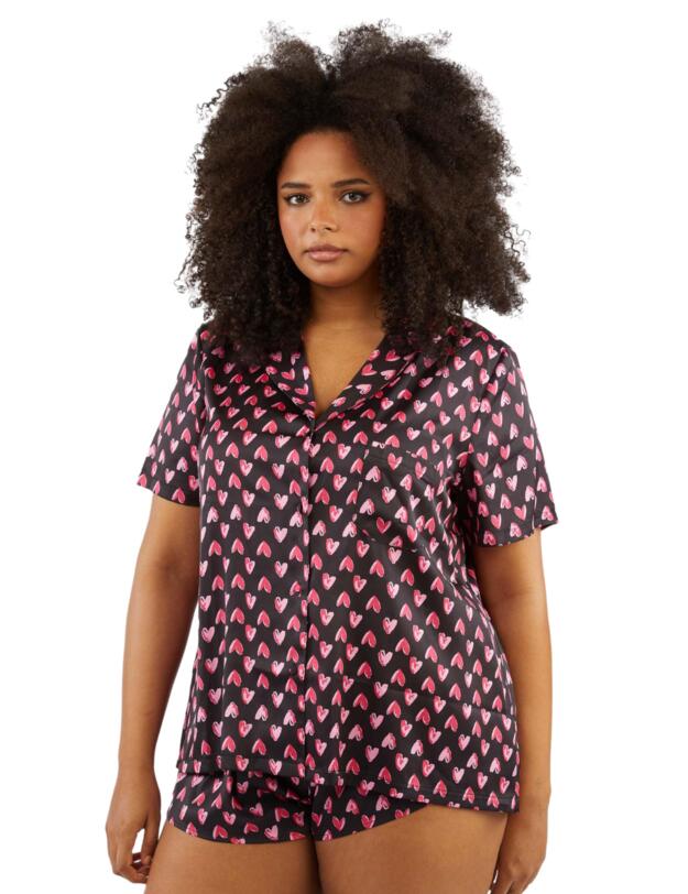 Wolf & Whistle Pyjama Set Heart Print