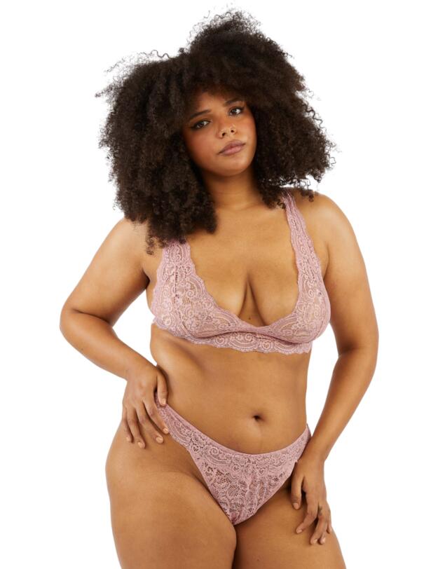 Wolf & Whistle Ariana Bralette Ash Rose