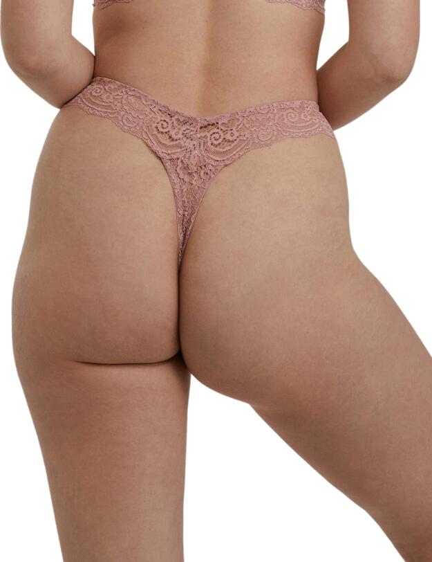 Wolf & Whistle Ariana Thong Ash Rose