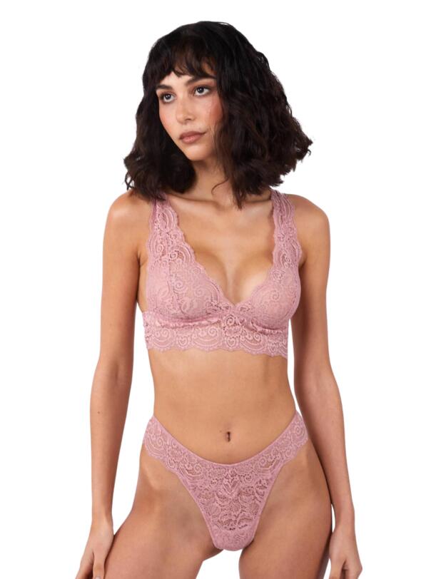 Wolf & Whistle Ariana Thong Ash Rose