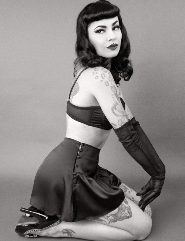 Playful Promises Bettie Page French Knickers Black