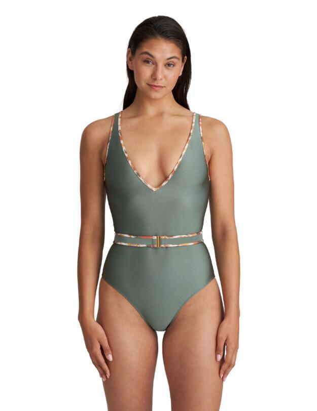 Marie Jo Crete Plunge Wireless Swimsuit Inca Gold