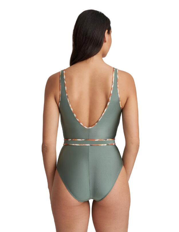 Marie Jo Crete Plunge Wireless Swimsuit Inca Gold
