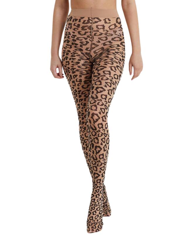 Playful Promises Bettie Page Tights Nude/Black