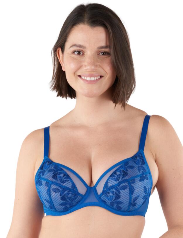 Maison Lejaby Armature T Shirt Bra Bleu Nomade