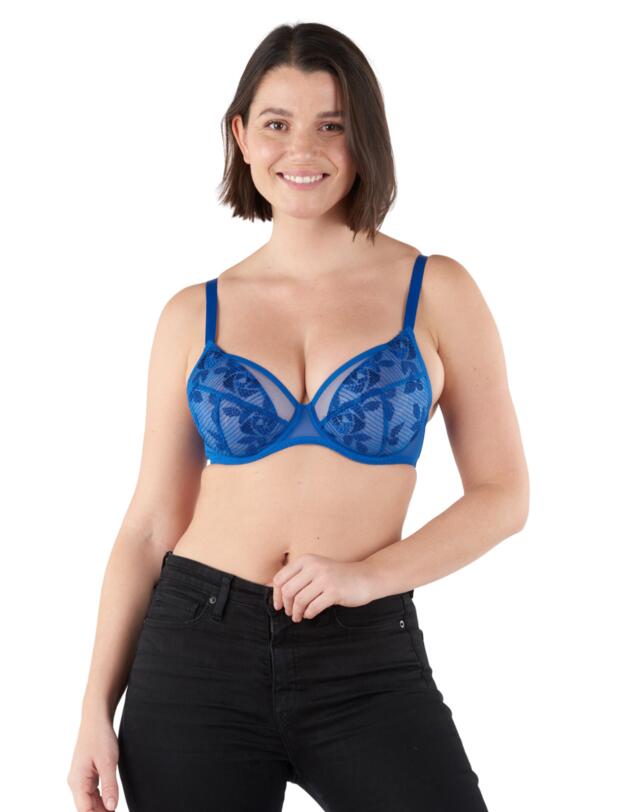 Maison Lejaby Armature T Shirt Bra Bleu Nomade