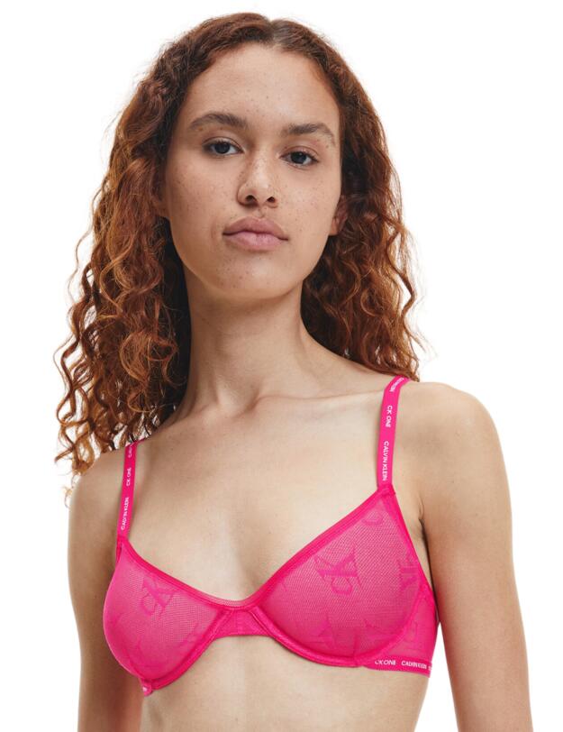 Calvin Klein CK One Demi Plunge Bra Pink Splendor