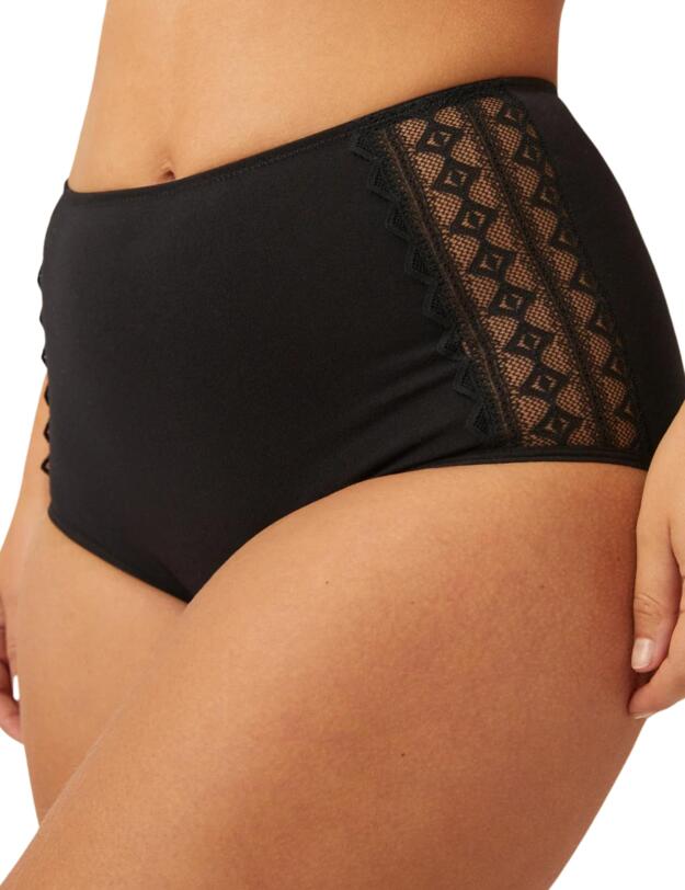 Naturana Period High Waist Brief Black