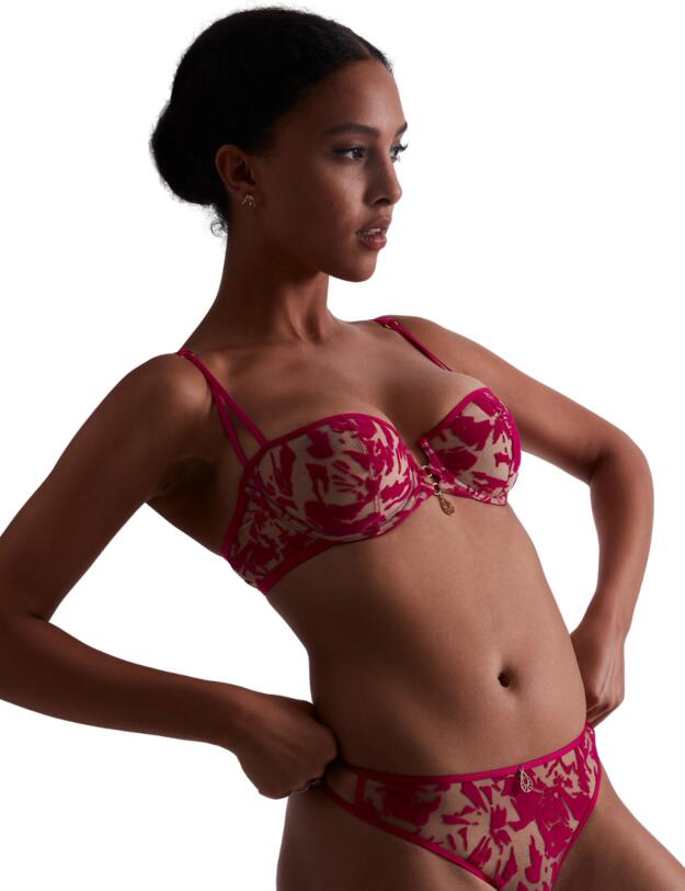Aubade Wild Vibration Half Cup Bra Hot Pink