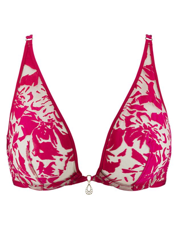 Aubade Wild Vibration Triangle Plunge Bra Hot Pink