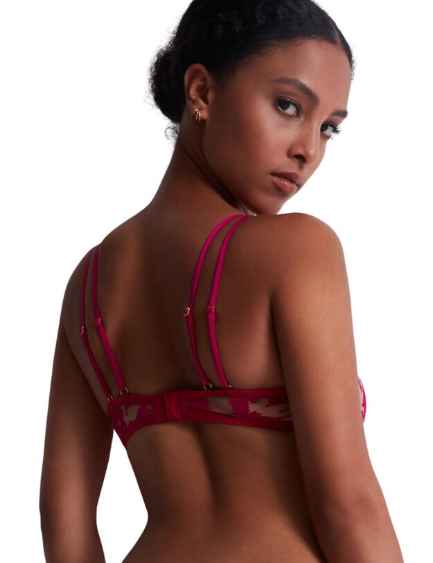 Aubade Wild Vibration Triangle Plunge Bra Hot Pink