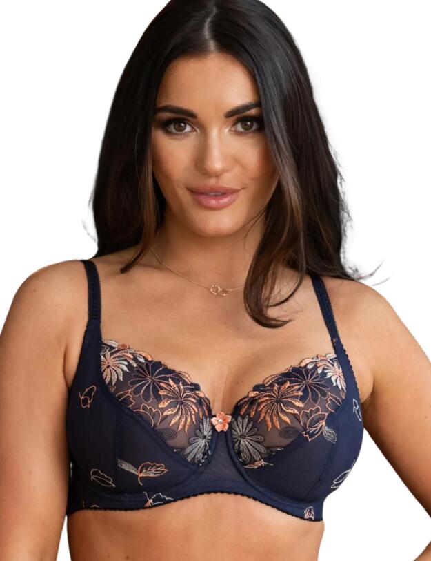 Pour Moi St Tropez Full Cup Bra  Midnight Orange