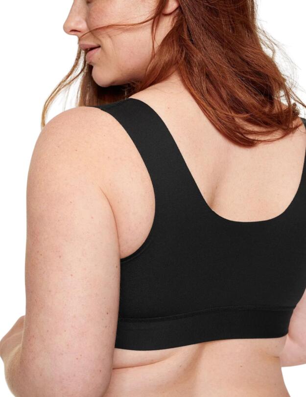 Naturana Everyday Front Closure Bra Black