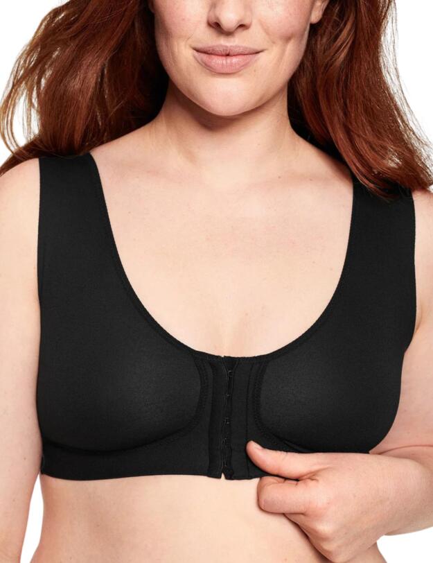 Naturana Everyday Front Closure Bra Black