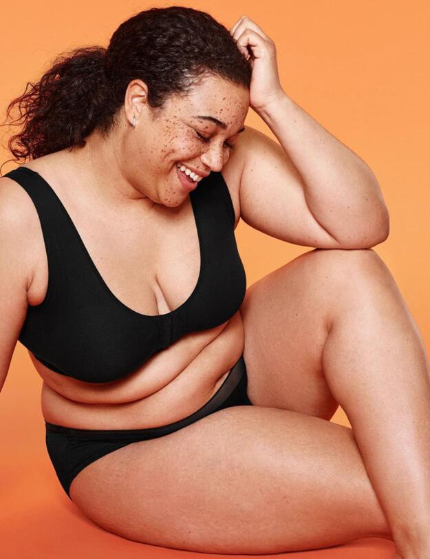 Naturana Everyday Front Closure Bra Black