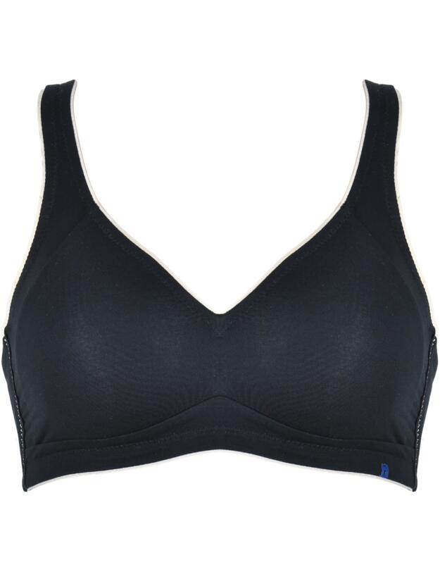Naturana Everyday Non-Wired Bra Black/Light Beige