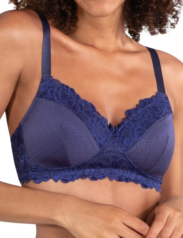 Naturana Padded Mastectomy Bra Navy