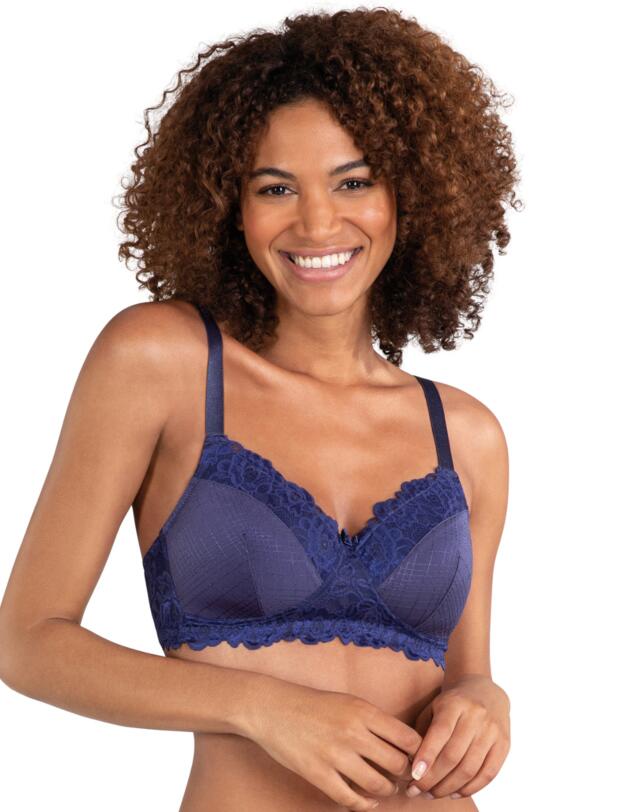 Naturana Padded Mastectomy Bra Navy