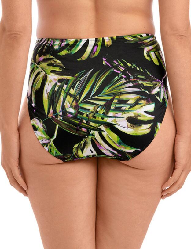 Fantaise Palm Valley High Waisted Bikini Briefs Black 