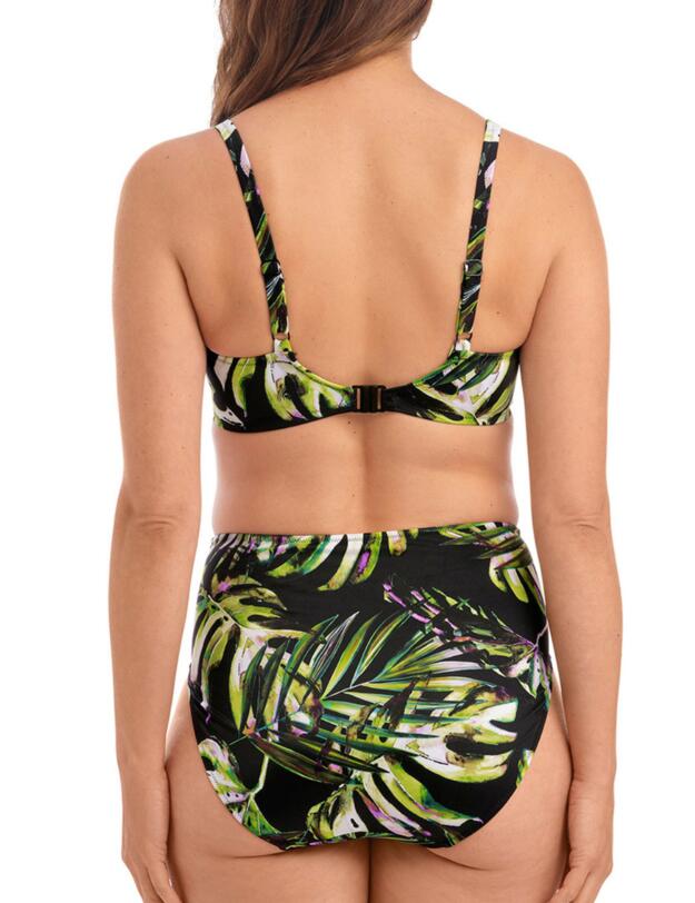 Fantaise Palm Valley High Waisted Bikini Briefs Black 
