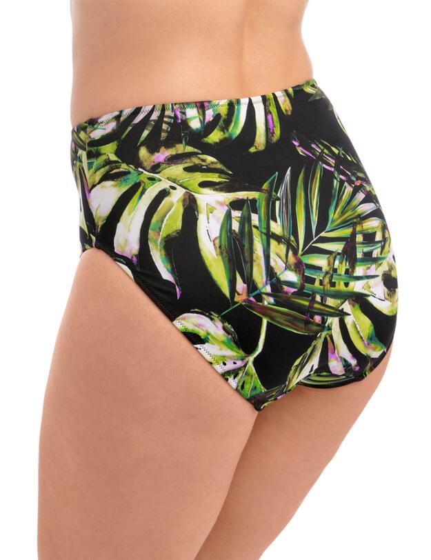 Fantaise Palm Valley High Waisted Bikini Briefs Black 