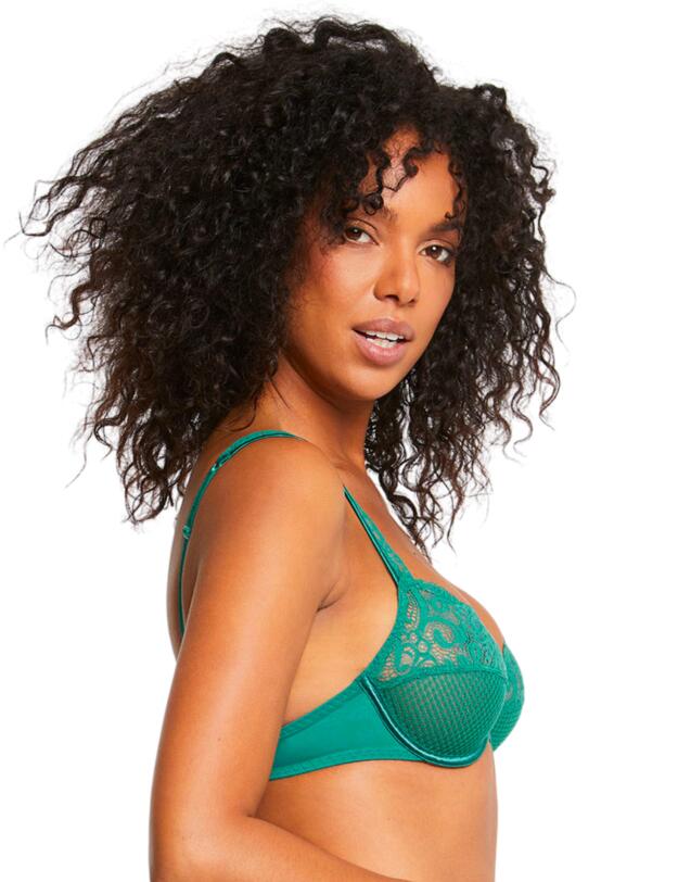 Maison Lejaby Gaby Plunge Bra Pine Green